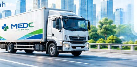 Xe tải MEDCON vận chuyển hàng trên cao tốc