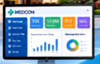 Màn hình phần mềm quản lý MEDCON
